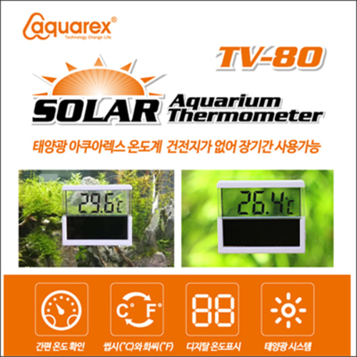 아쿠아렉스TV-80태양광온도계